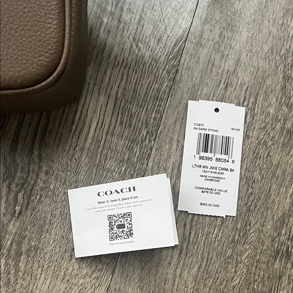 Coach Taupe Leather Shoulder Bag - Picture 7 of 7